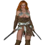 151633 Barbara Barbarian Warrior Outfit Front 001 | Free Adult Games