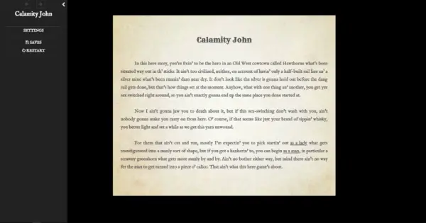 Calamity John [v0.47] [Green_Double_Aught]