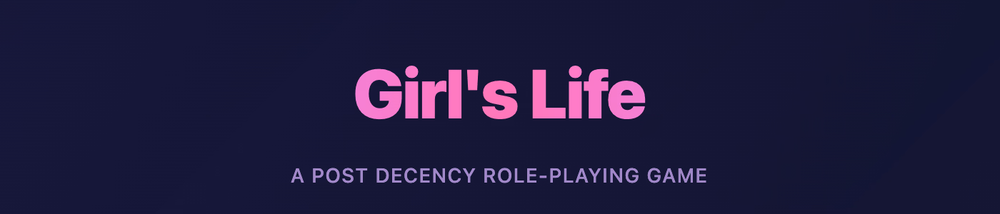 Girl’s Life RPG [v0.0.1] [GirlsLIfeDev]